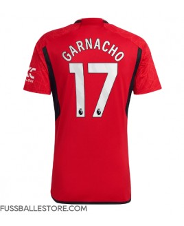 Günstige Manchester United Alejandro Garnacho #17 Heimtrikot 2023-24 Kurzarm